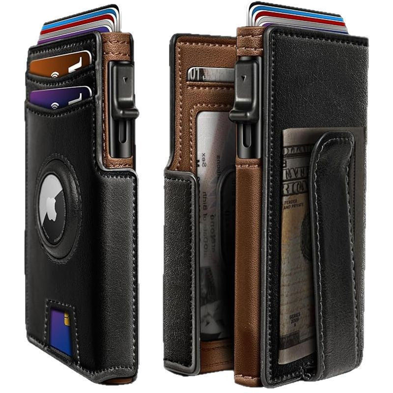 Ultra-Thin Magnetic Flip RFID Wallet