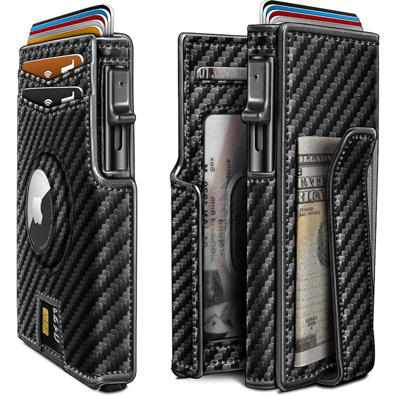 Ultra-Thin Magnetic Flip RFID Wallet