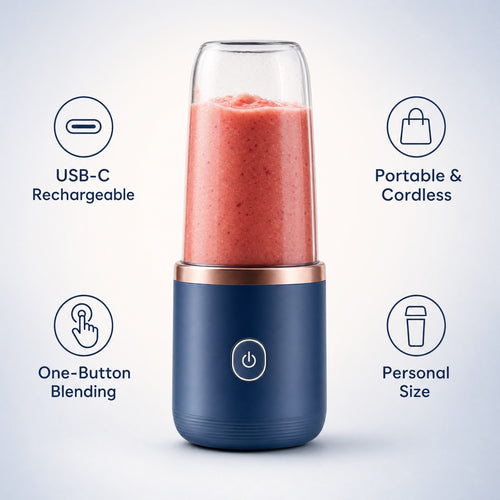 Frullatore portatile a 6 lame – Frullati freschi ovunque tu sia