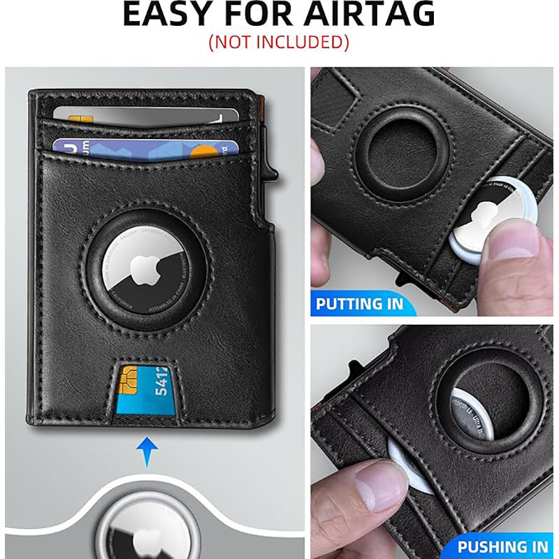 Ultra-Thin Magnetic Flip RFID Wallet