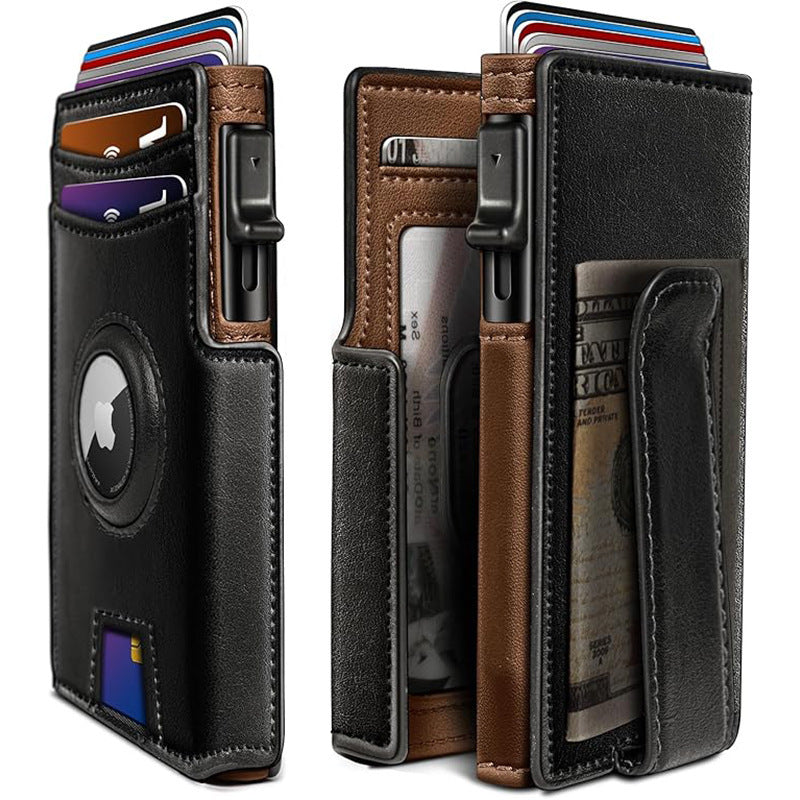 Ultra-Thin Magnetic Flip RFID Wallet