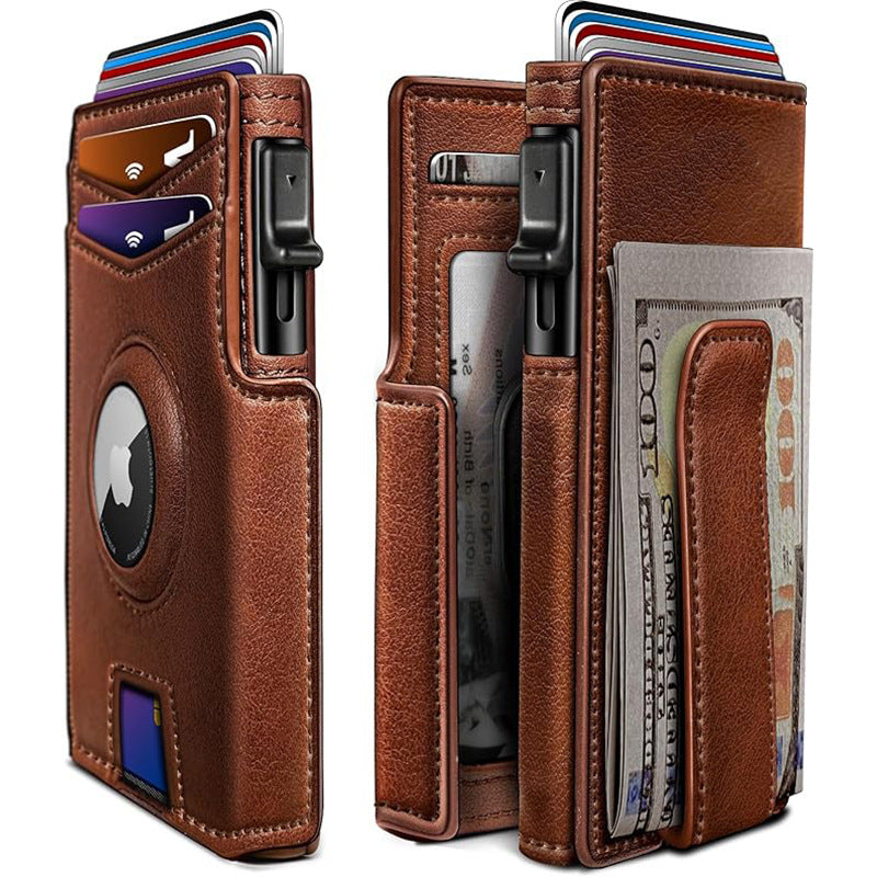 Ultra-Thin Magnetic Flip RFID Wallet