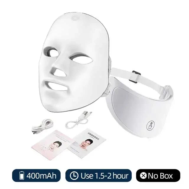 Mascara Facial LED con Cuello